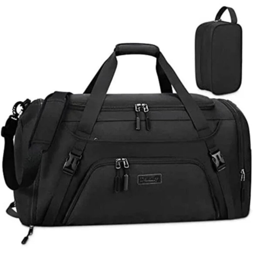40L Waterproof Sports Bags Travel Duffel Bags Black